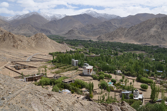 View of Leh from Shanti Stupa